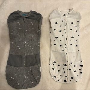 Happiest Baby Two-Pack Sleep Sack - Gray Star & White Dots